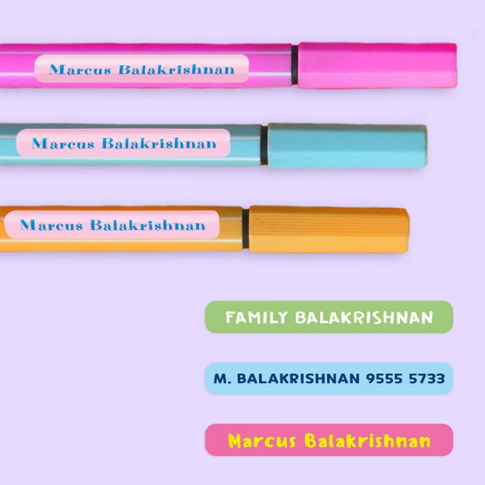 60 Small Name Labels