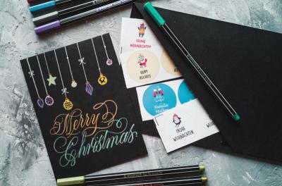 DIY Hand lettering – Create your own Christmas cards